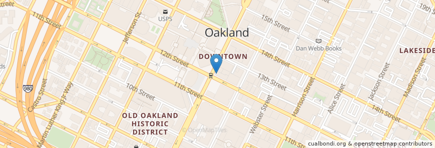Mapa de ubicacion de Comerica Bank en Estados Unidos De América, California, Condado De Alameda, Oakland.