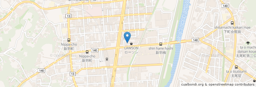 Mapa de ubicacion de ガスト 港北新羽店 en Japon, Préfecture De Kanagawa, 横浜市, 港北区.