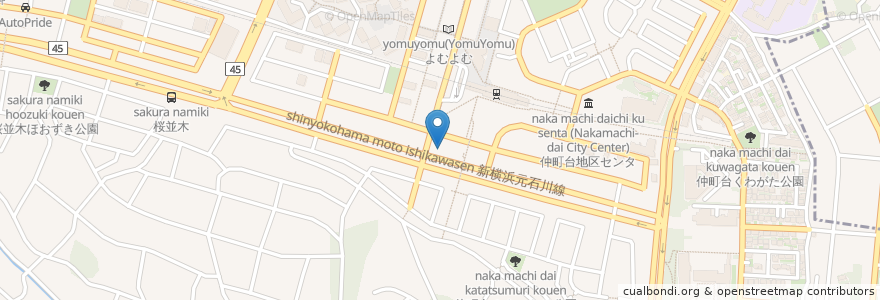 Mapa de ubicacion de ENEOS en ژاپن, 神奈川県, 横浜市, 都筑区.