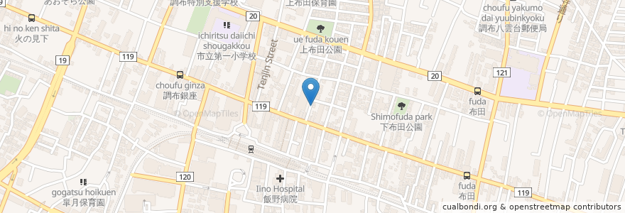 Mapa de ubicacion de IRISH PUB KENNY’s en 日本, 東京都, 調布市.