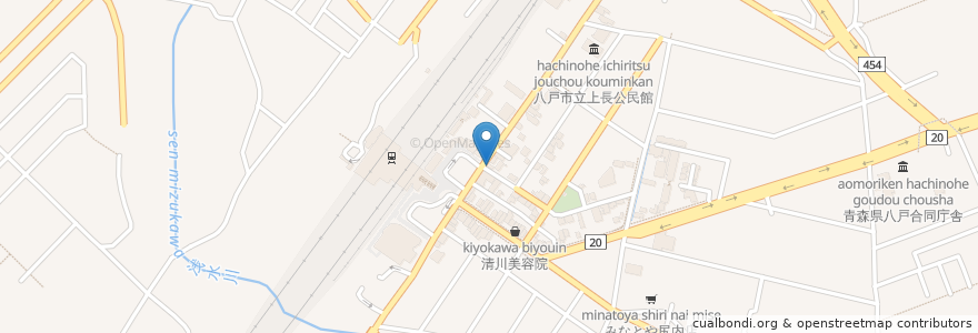 Mapa de ubicacion de ジャパレン en Japón, Prefectura De Aomori, 八戸市.