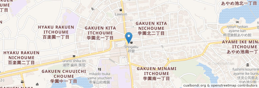 Mapa de ubicacion de 奈良信用金庫 en Japon, Préfecture De Nara, 奈良市.