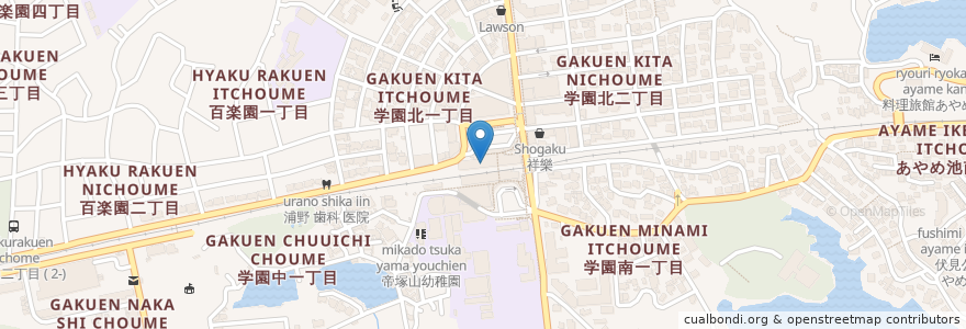 Mapa de ubicacion de マクドナルド en ژاپن, 奈良県, 奈良市.