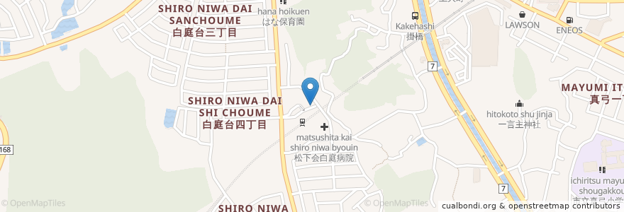 Mapa de ubicacion de 生駒警察署白庭台駅前交番 en 日本, 奈良県, 生駒市.