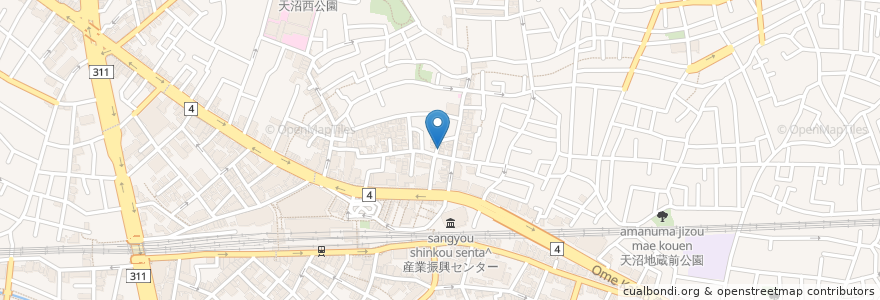 Mapa de ubicacion de 岡本とうふ店 en اليابان, 東京都, 杉並区.