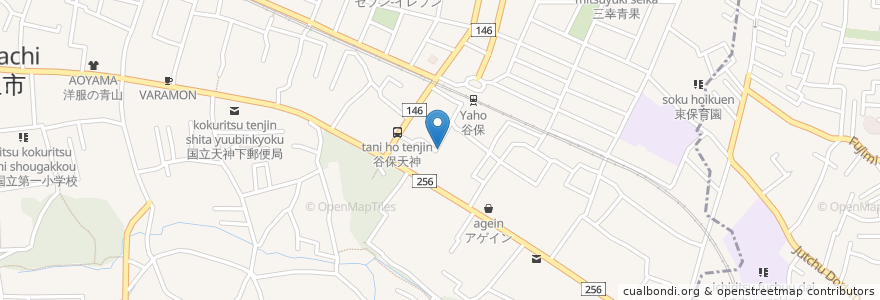 Mapa de ubicacion de 長谷川歯科 en Japan, 東京都, 国立市.