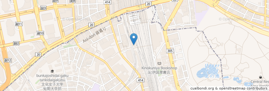 Mapa de ubicacion de クリスピー・クリーム・ドーナツ en Japan, 東京都, 新宿区.
