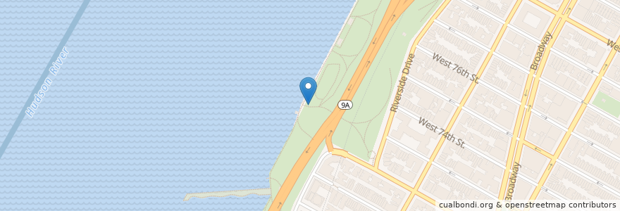 Mapa de ubicacion de Riverside Park 10 en Соединённые Штаты Америки, Нью-Йорк, Нью-Йорк, Округ Нью-Йорк, Манхэттен, Manhattan Community Board 7.