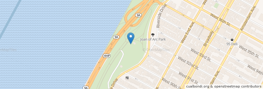 Mapa de ubicacion de Riverside Park 5 en Amerika Birleşik Devletleri, New York, New York, New York County, Manhattan, Manhattan Community Board 7.