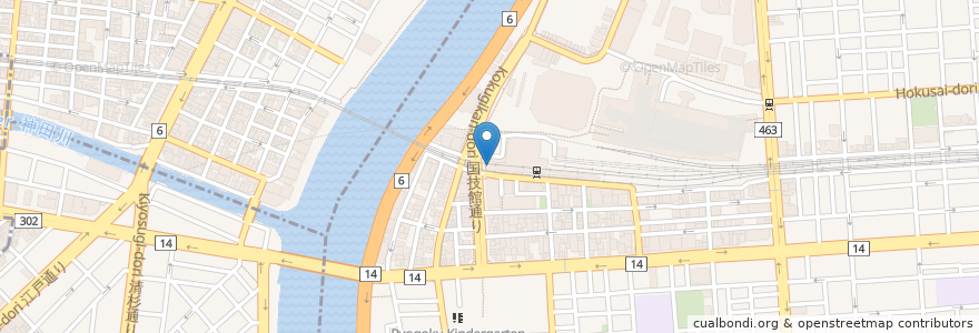 Mapa de ubicacion de Ryogoku Terrace en Japan, Tokyo, Sumida.