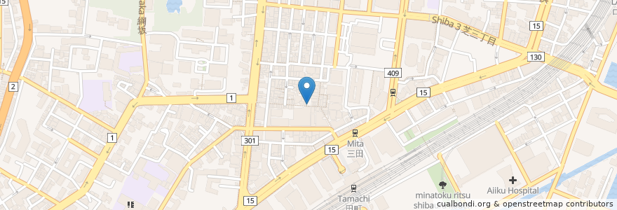 Mapa de ubicacion de Tenya en Japan, Tokyo, Minato.