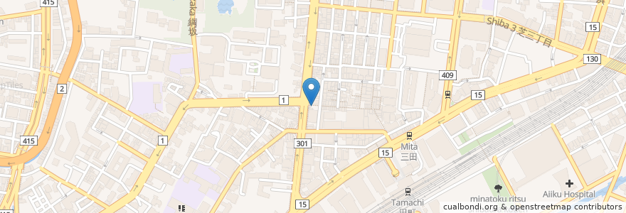 Mapa de ubicacion de 鉄板鍋づくし en Japon, Tokyo, 港区.