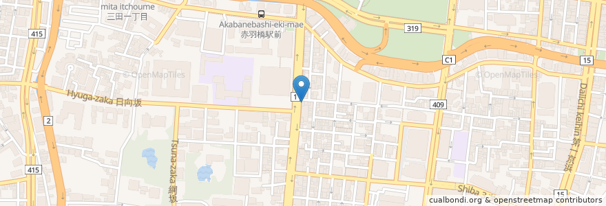 Mapa de ubicacion de あきやま歯科 en Япония, Токио, Минато.
