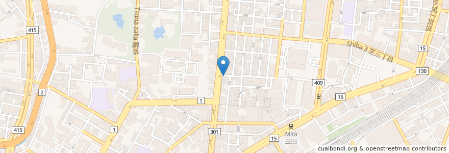 Mapa de ubicacion de バロン en Giappone, Tokyo, Minato.