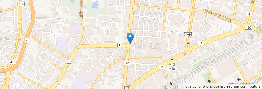 Mapa de ubicacion de 朝日屋 en Giappone, Tokyo, Minato.