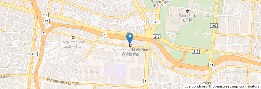 Mapa de ubicacion de 杉本歯科クリニック en Japón, Tokio, Minato.