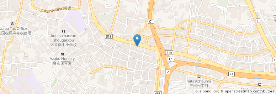 Mapa de ubicacion de RACCOON en 日本, 东京都/東京都, 港區.