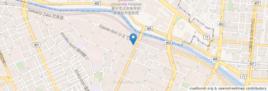 Mapa de ubicacion de キムラヤ en 日本, 東京都, 千代田区.