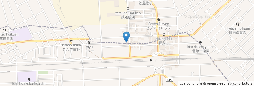 Mapa de ubicacion de 緑風メンタルクリニック en 일본, 도쿄도, 国分寺市.