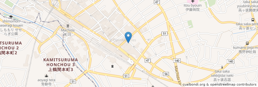 Mapa de ubicacion de トラファルガー en اليابان, 東京都, 町田市.