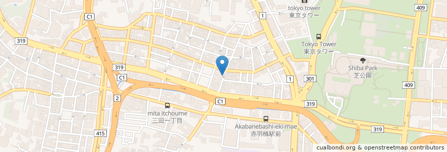 Mapa de ubicacion de PiliPili en Japão, Tóquio, 港区.