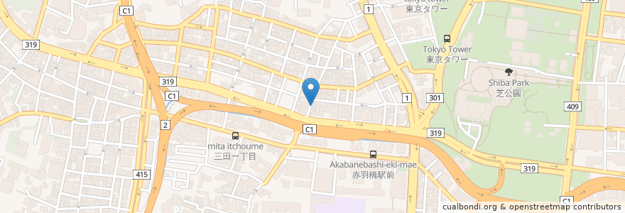 Mapa de ubicacion de ナルト薬局 en Япония, Токио, Минато.