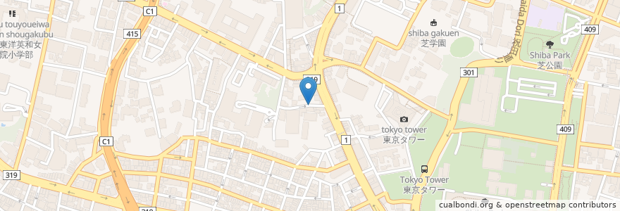 Mapa de ubicacion de Buio en ژاپن, 東京都, 港区.