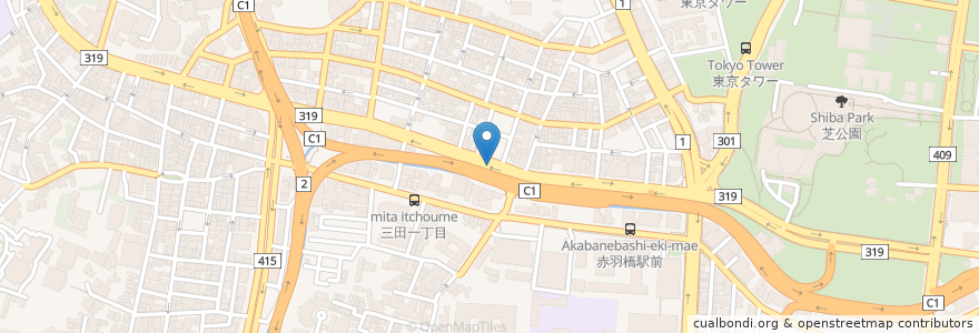 Mapa de ubicacion de Idemitsu en Japan, Tokyo, Minato.