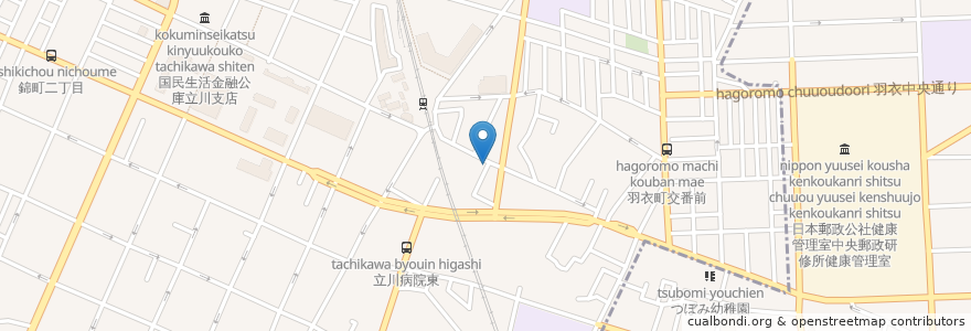 Mapa de ubicacion de Ki Ari en 日本, 東京都, 立川市, 国立市.