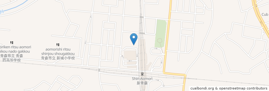 Mapa de ubicacion de JAレンタカー en 日本, 青森県, 青森市.