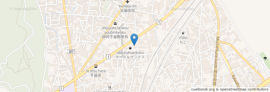 Mapa de ubicacion de すたみな太郎 en Jepun, 静岡県, 静岡市, 駿河区.
