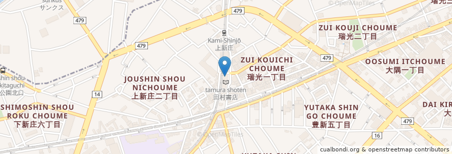 Mapa de ubicacion de ケンタッキーフライドチキン en Japão, 大阪府, 大阪市, 東淀川区.