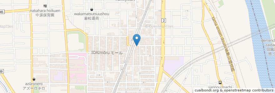 Mapa de ubicacion de ナカヤマ薬局 en 日本, 神奈川県, 川崎市, 中原区.