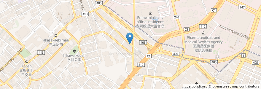 Mapa de ubicacion de くめた歯科クリニック en Япония, Токио, Минато.