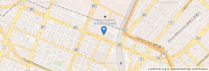 Mapa de ubicacion de りそな銀行 en 日本, 東京都, 港区.