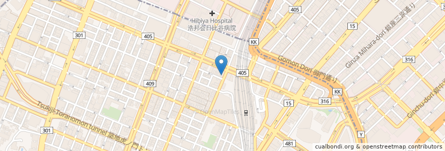 Mapa de ubicacion de 富士そば en Japan, 東京都, 港区.