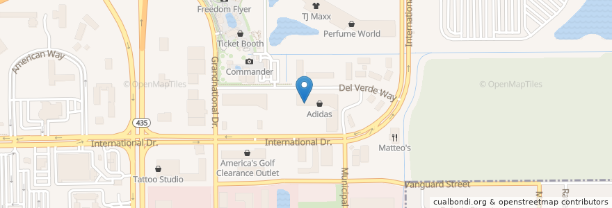 Mapa de ubicacion de Igreja Internacional da Graça de Deus en 미국, 플로리다주, Orange County, 올랜도.