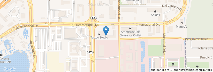 Mapa de ubicacion de Lux en 미국, 플로리다주, Orange County, 올랜도.