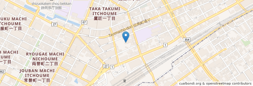 Mapa de ubicacion de 宝泰寺 en Japonya, 静岡県, 静岡市, 葵区.
