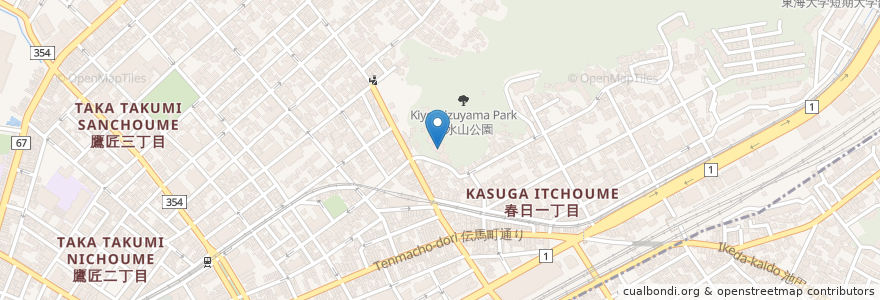 Mapa de ubicacion de 駿府音羽山清水寺 en Japan, Präfektur Shizuoka, 静岡市, 葵区.