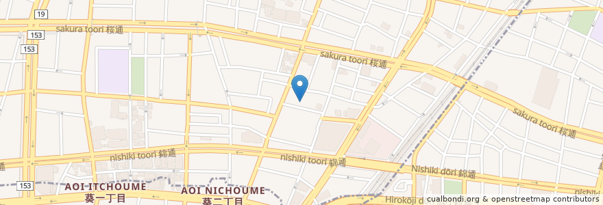 Mapa de ubicacion de Temple en 日本, 爱知县, 名古屋市.