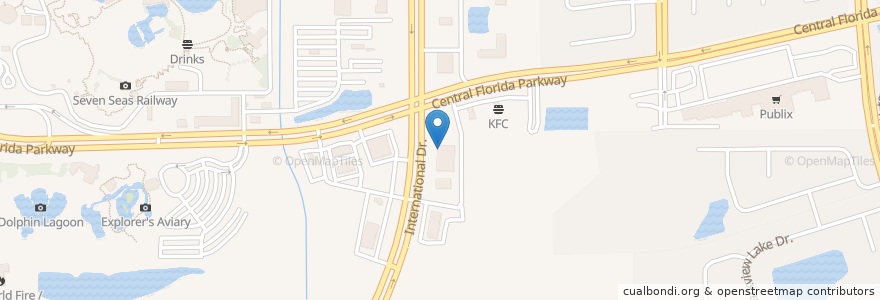 Mapa de ubicacion de Oishi Sushi & Habachi en United States, Florida, Orange County.