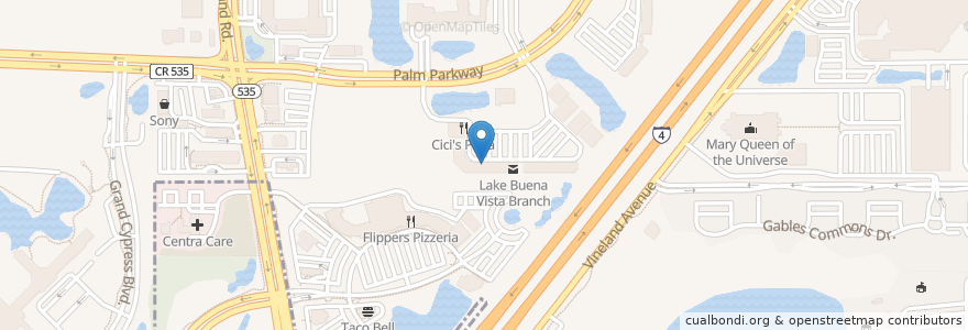 Mapa de ubicacion de VIP Walk-in Clinic en Amerika Syarikat, Florida, Orange County.