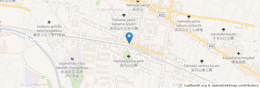 Mapa de ubicacion de BISTRO KURODO en Japón, Tokio, Suginami.