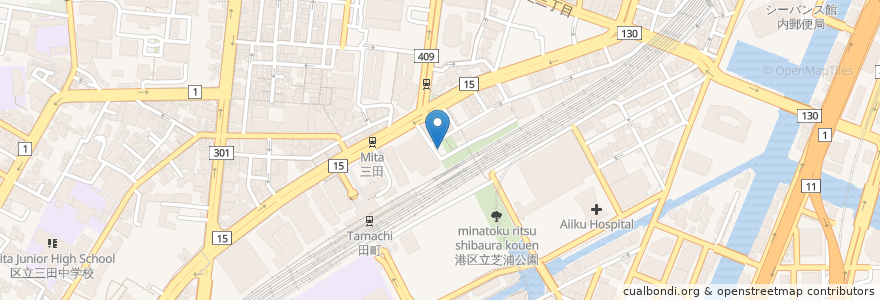 Mapa de ubicacion de 御穂鹿嶋神社 en اليابان, 東京都, 港区.