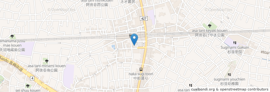 Mapa de ubicacion de 目利きの銀次 en اليابان, 東京都, 杉並区.