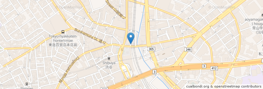 Mapa de ubicacion de SCRAMBLE en Japão, Tóquio, 渋谷区.