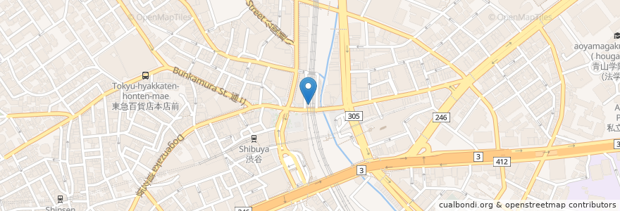 Mapa de ubicacion de Tokyo豚骨Base en اليابان, 東京都, 渋谷区.