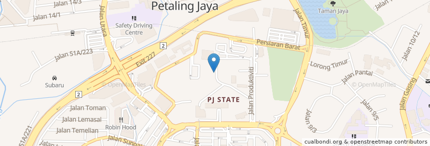 Mapa de ubicacion de ITTAR Sekolah Hotel & Pelancongan en Malásia, Selangor, Petaling Jaya.