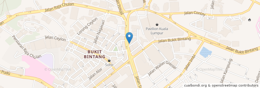Mapa de ubicacion de Maybank en Malezya, Selangor, Kuala Lumpur.